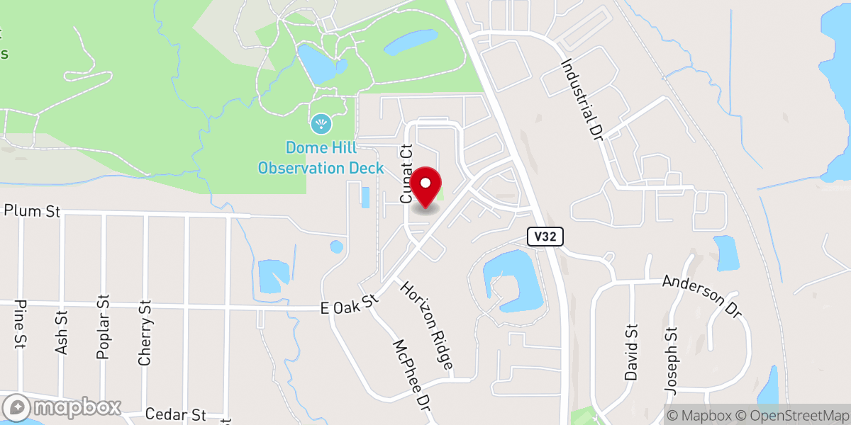 Map showing location of Crossway Church