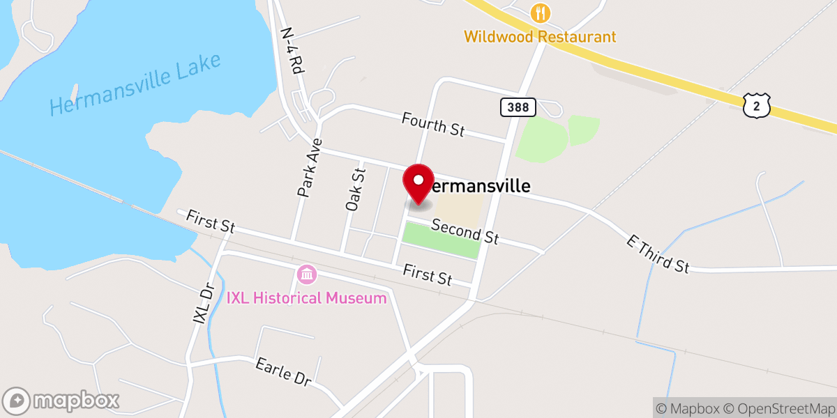 Map showing location of First United Methodist Church
