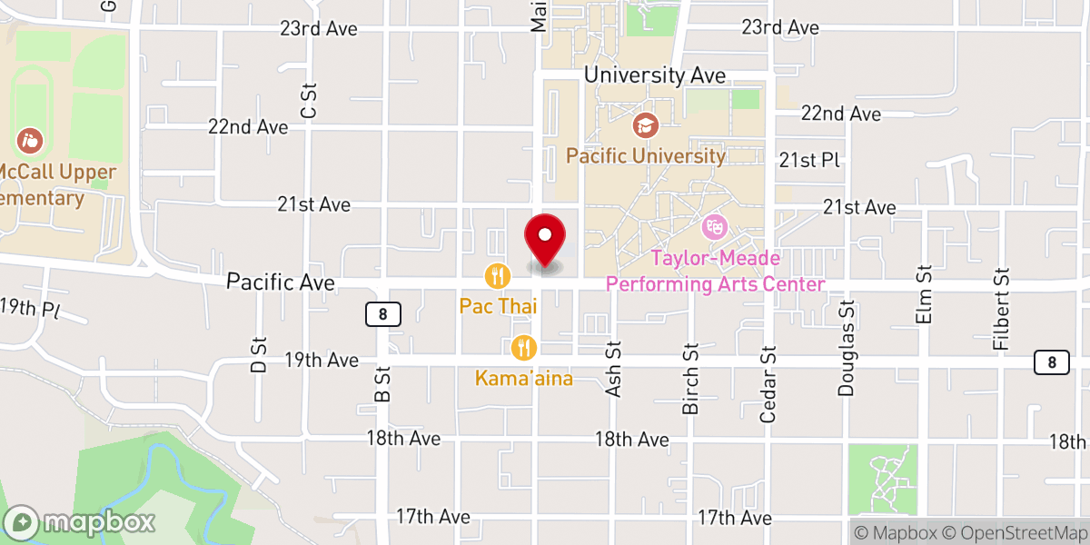 Map showing location of Dauntless Wine Cø. Tasting Room