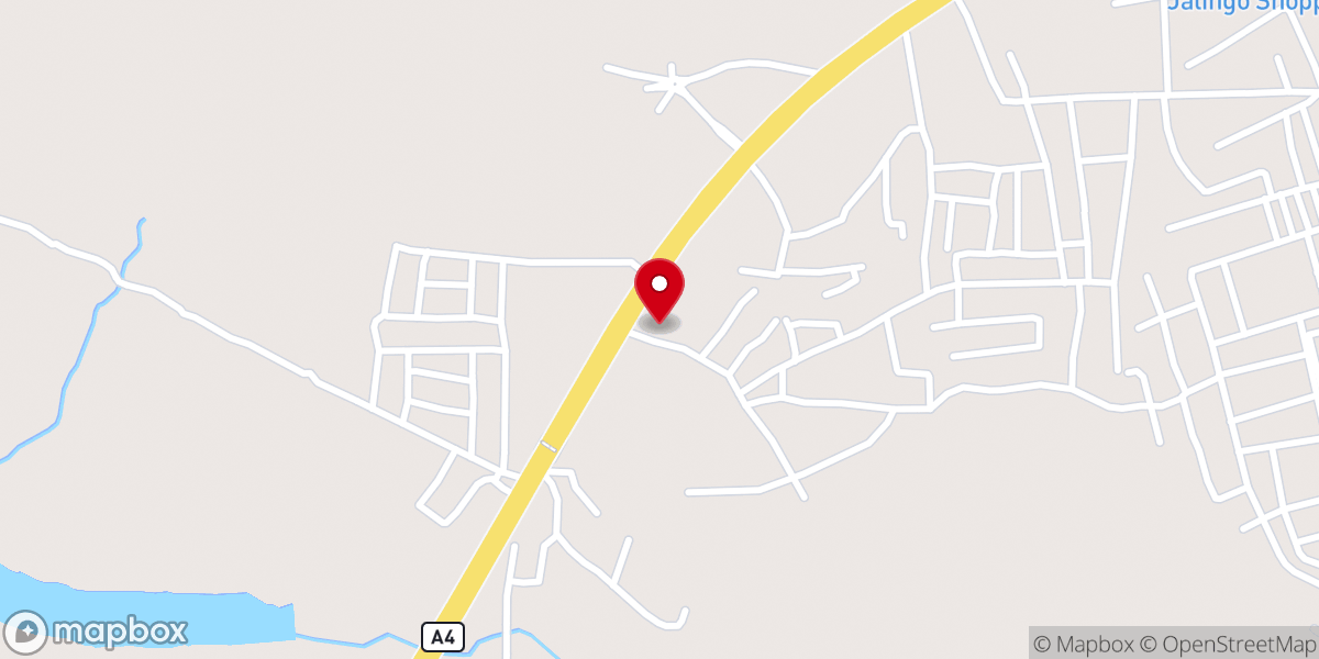 Map showing location of St. Peters Catholic Church