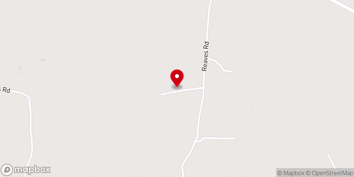 Map showing location of Reeves Church