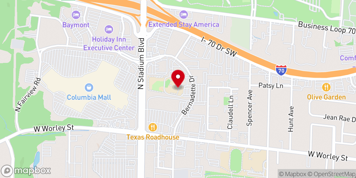 Map showing location of Our Lady of Lourdes Interparish School