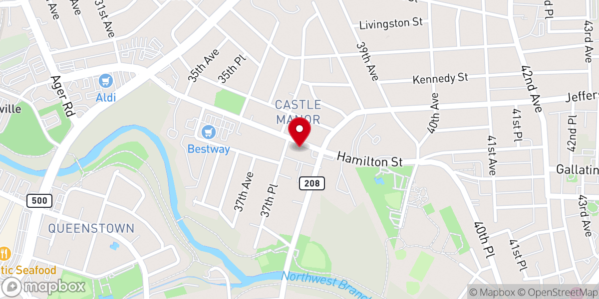 Map showing location of Christian Outreach International Center