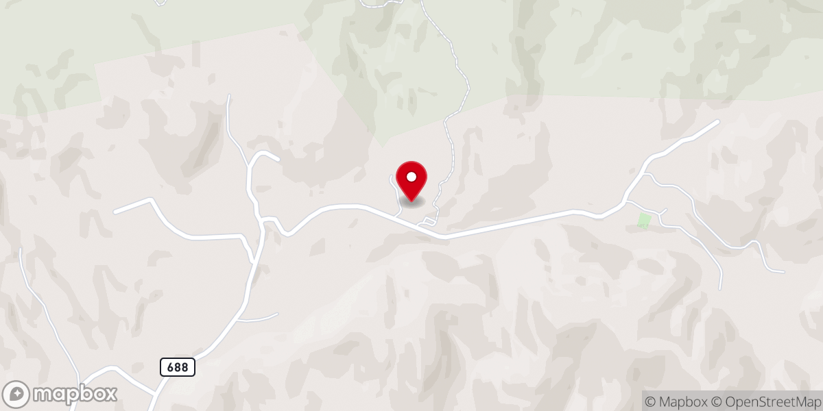 Map showing location of Mount Carmel Church