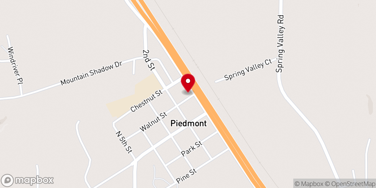 Map showing location of Genesis Lutheran Church