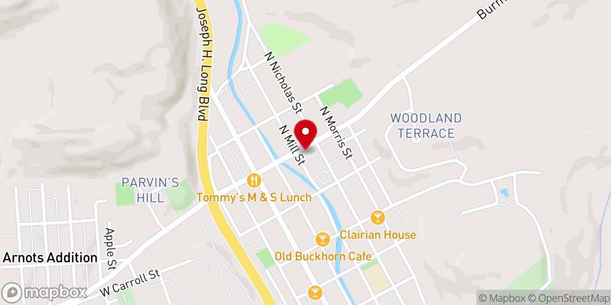 Map showing location of Saint Clare of Assisi Roman Catholic Church