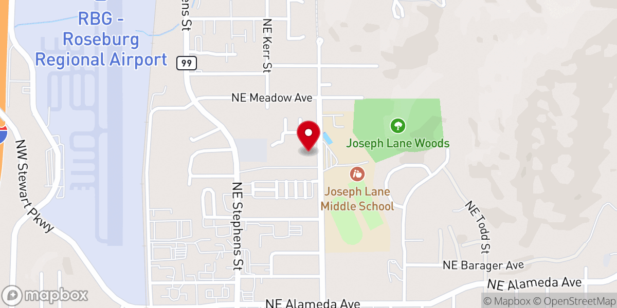 Map showing location of Vine Street Baptist Church