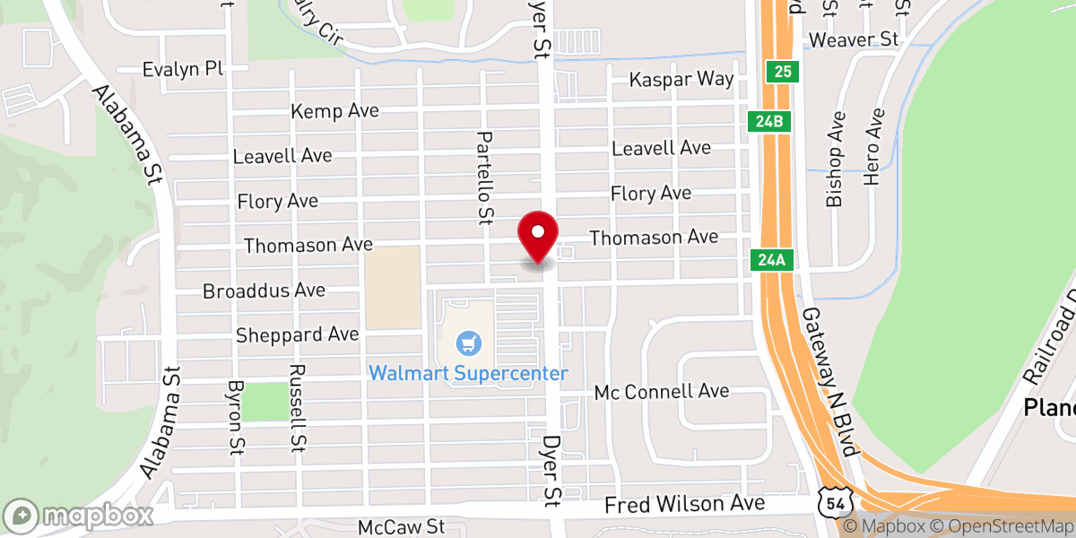 Map showing location of Sons of God New Testament Holiness Church
