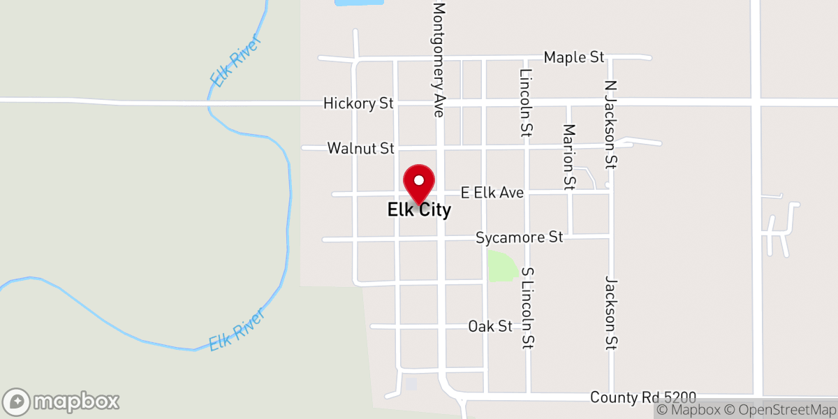 Map showing location of United Methodist Church