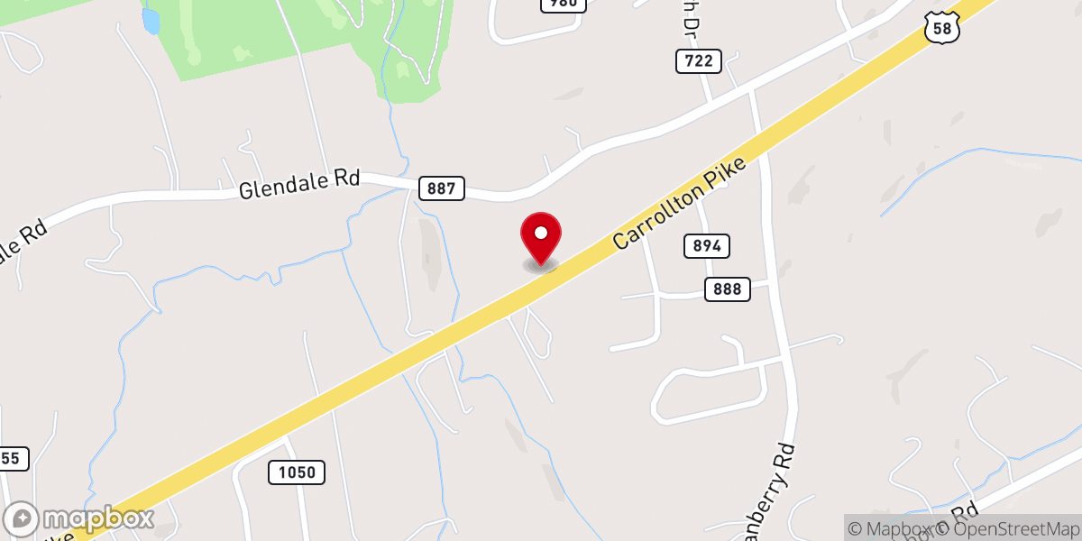 Map showing location of Mt Olivet United Methodist Church