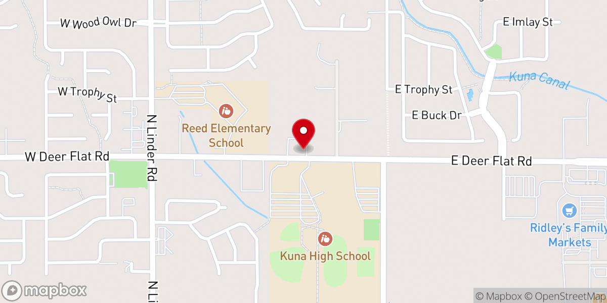 Map showing location of Changed Life Church