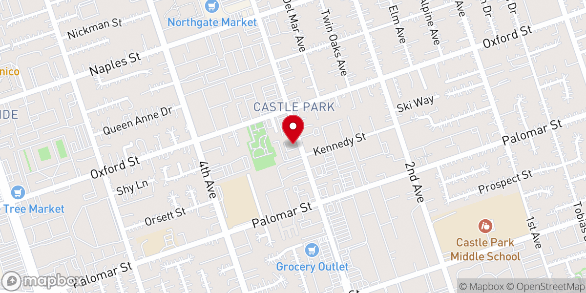 Map showing location of International Christian Center