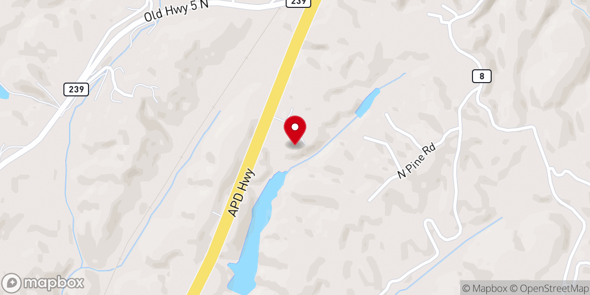 Map showing location of Ellijay Seventh-day Adventist Church
