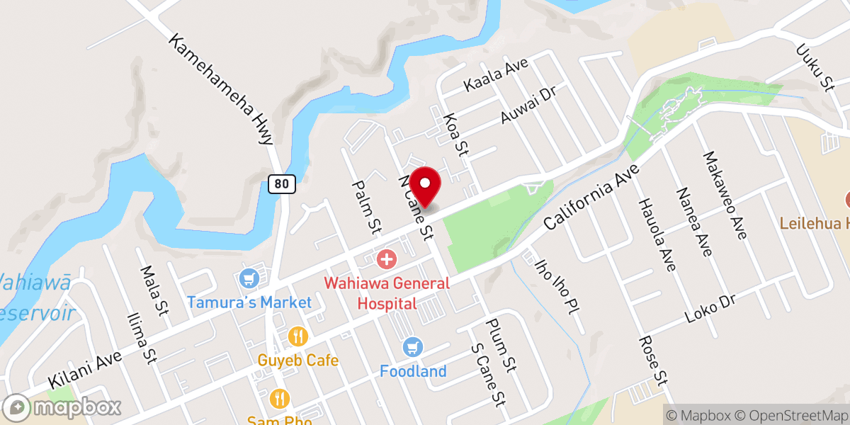Map showing location of Iglesia De Dios Pentecostal MI Hawaii