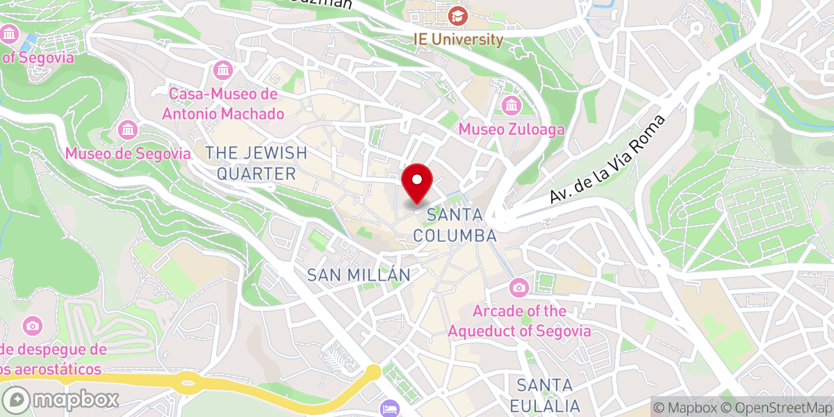 Map showing location of Casa de Espiritualidad Diócesis de Segovia