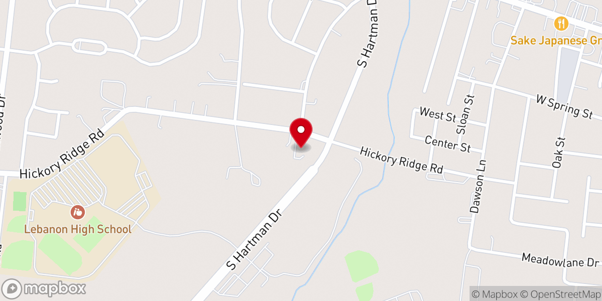 Map showing location of Episcopal Church of the Epiphany