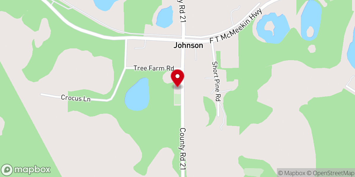 Map showing location of Crossroads of Grace Church