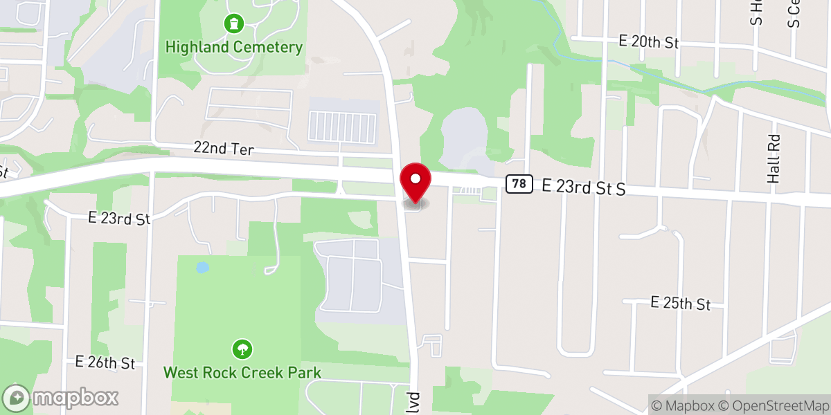 Map showing location of Grace Christian Assembly