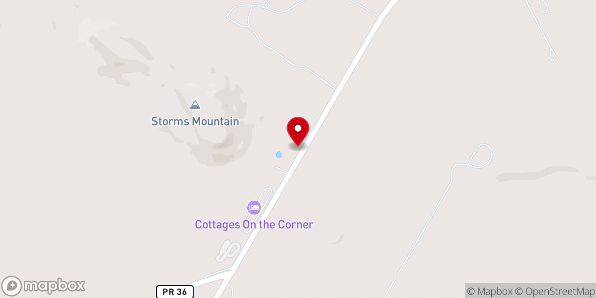 Map showing location of First Baptist Church Possum Kingdom