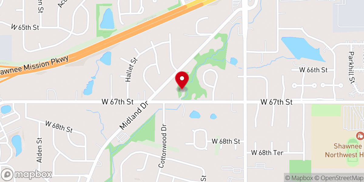 Map showing location of Augsburg Lutheran Church