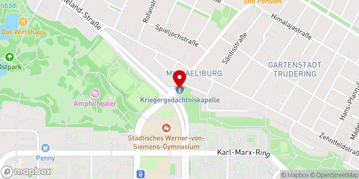 Map showing location of St. Michaelskapelle