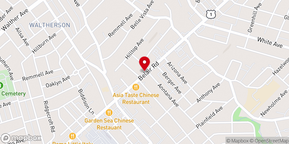 Map showing location of Harvest Church International