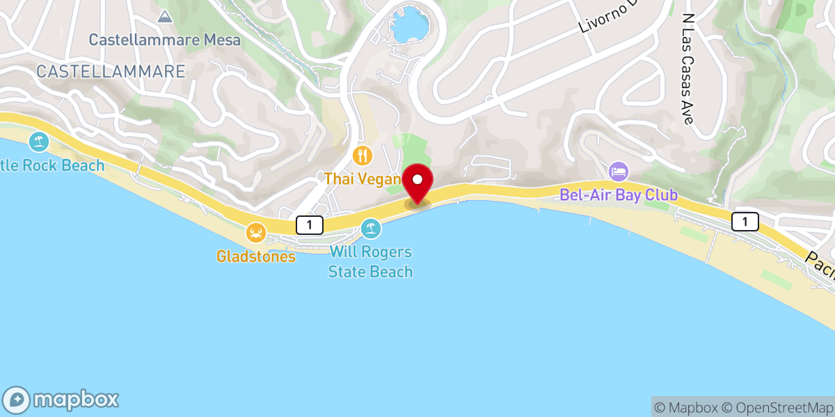Map showing location of Sunset Beach