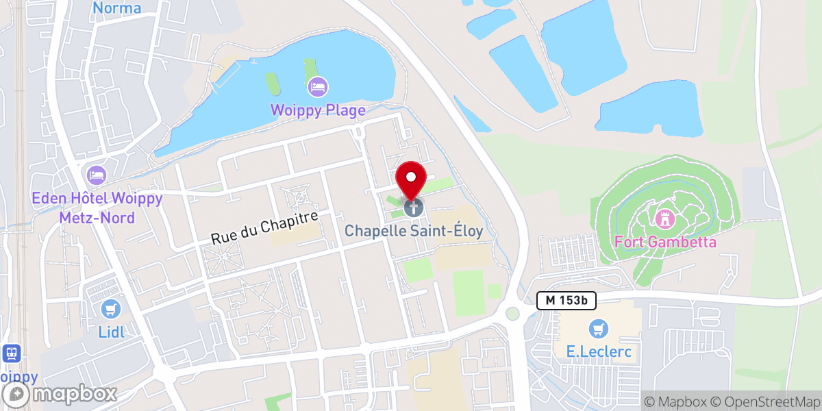 Map showing location of Chapelle Saint-Eloy