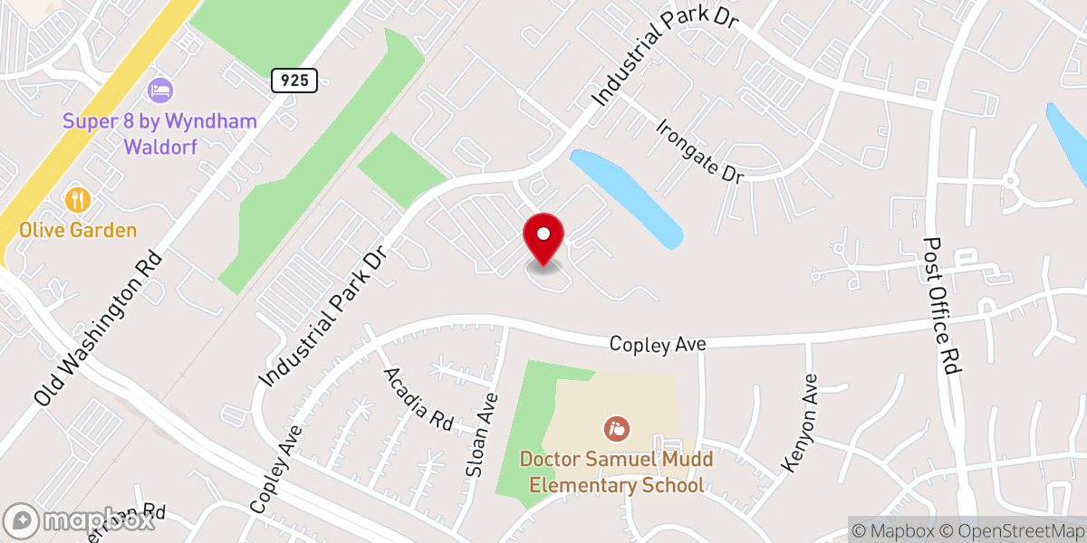 Map showing location of The Birthing Center
