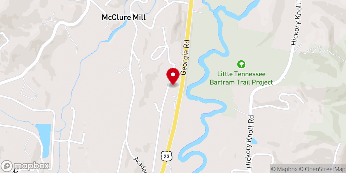 Map showing location of Trinity Church
