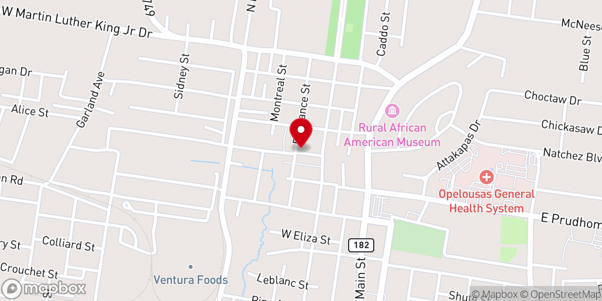 Map showing location of Greater Mount Calvary Baptist Church