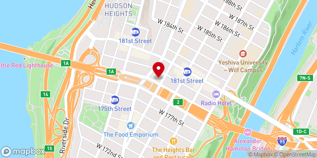 Map showing location of Saint Spyridon Greek Orthodox Church