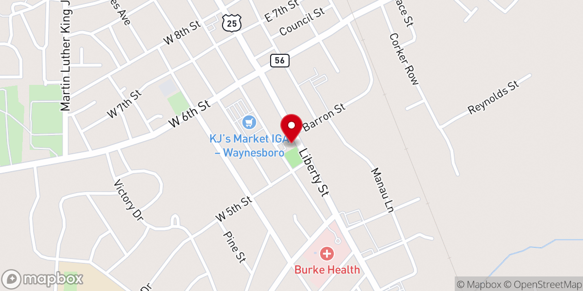 Map showing location of St Michaels Church