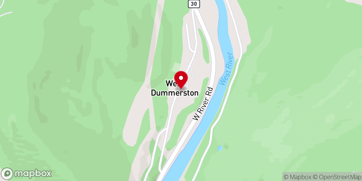 Map showing location of Renovated Church Sanctuary: Ski and Swim, Relax, Cook, Gather.
