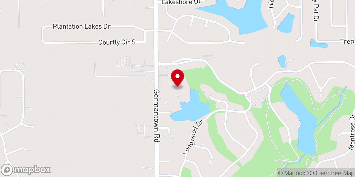 Map showing location of Temple Baptist Church