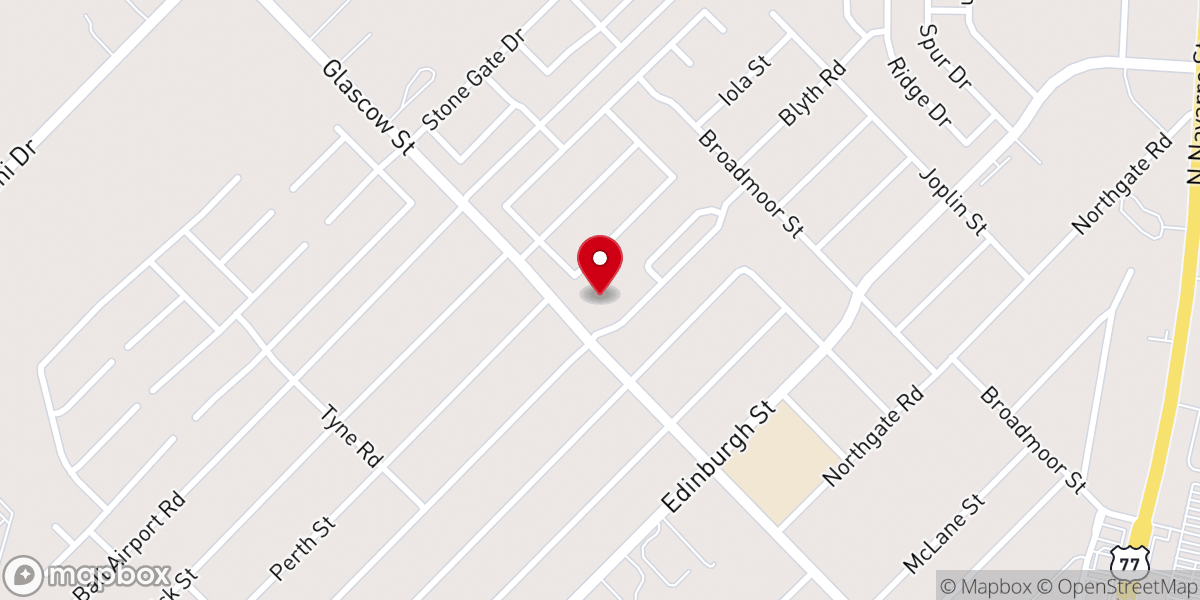 Map showing location of Blyth Road Church of Christ