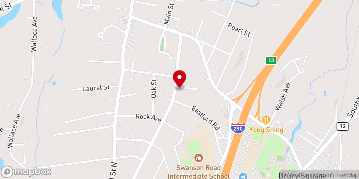 Map showing location of Green Pastures Church