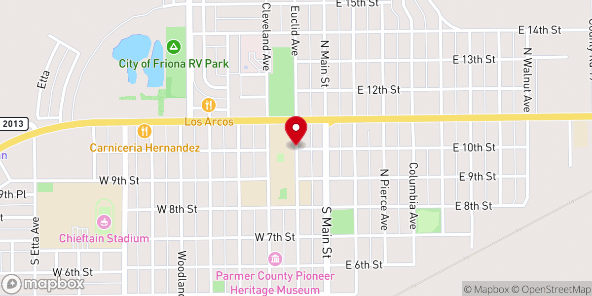 Map showing location of Euclid Avenue Church of Christ