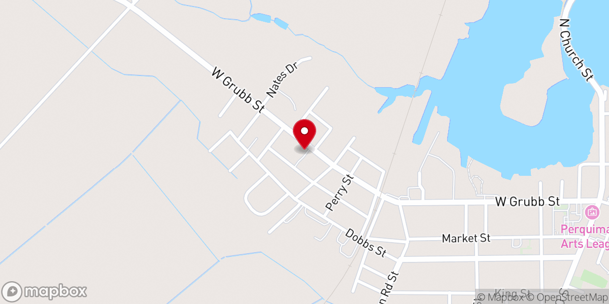 Map showing location of Hertford Pentecostal Church
