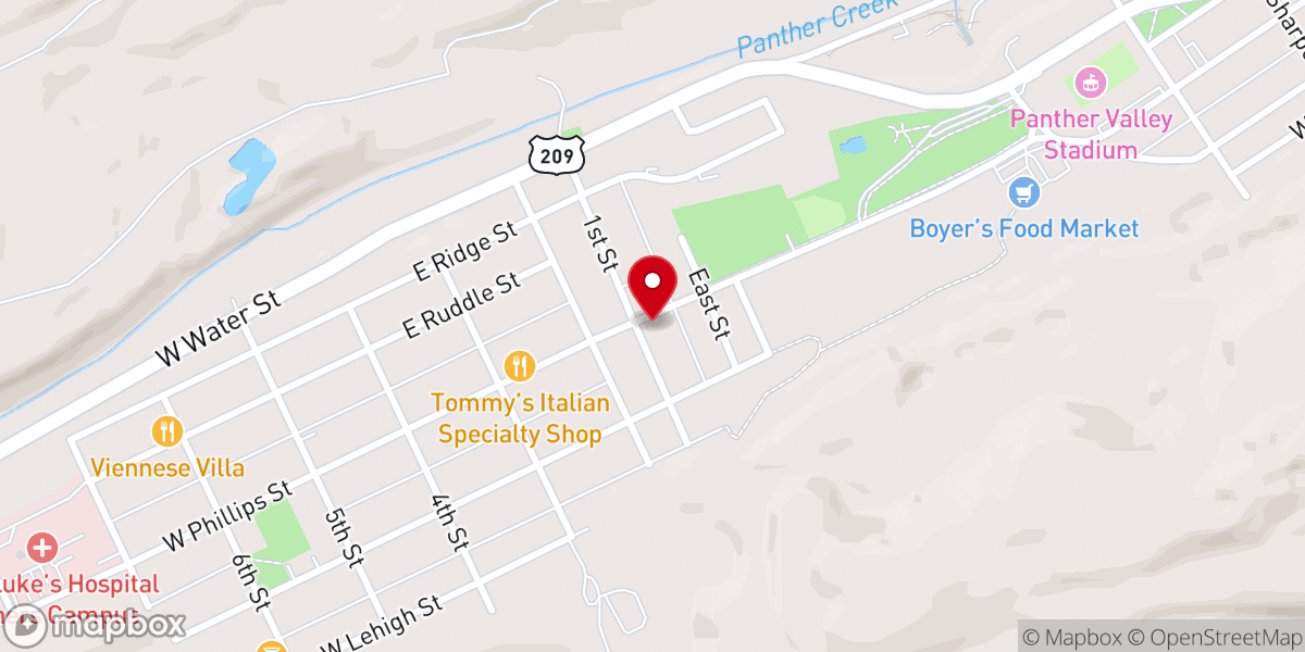 Map showing location of Saint Mary's Orthodox Church