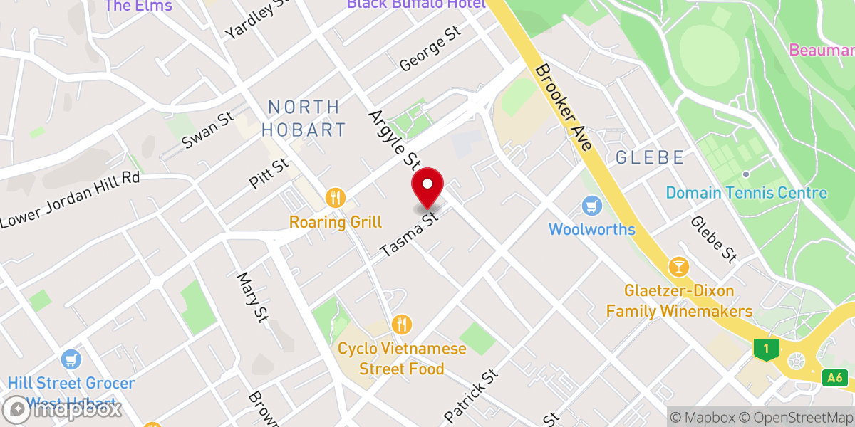 Map showing location of Hope Christian Centre