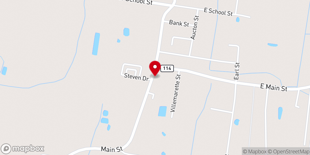 Map showing location of Hessmer Baptist Church