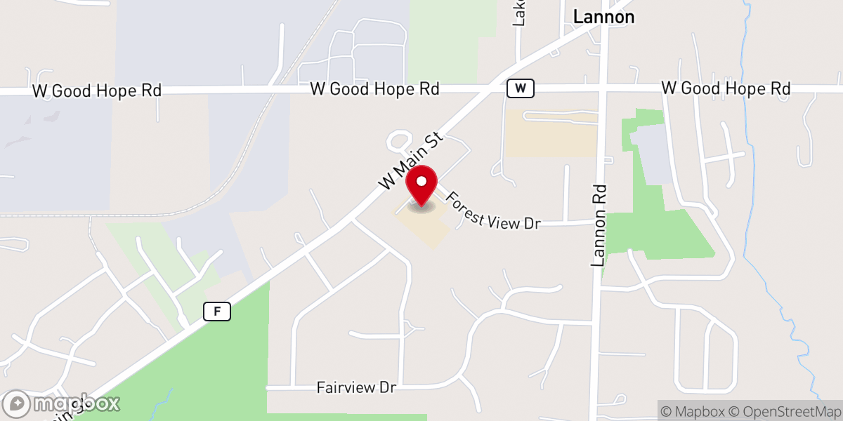 Map showing location of St John's Lutheran School and Preschool