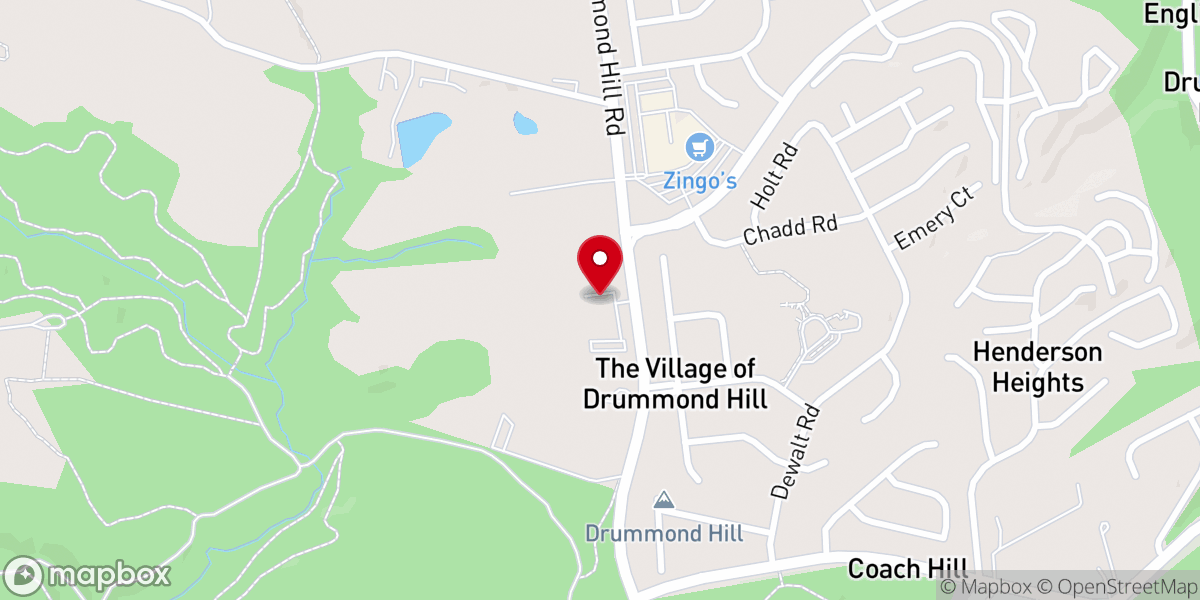 Map showing location of Parkview Assembly of God
