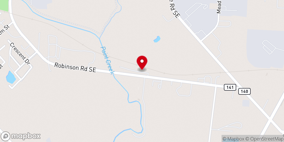 Map showing location of Parrish Trucks & Equipment