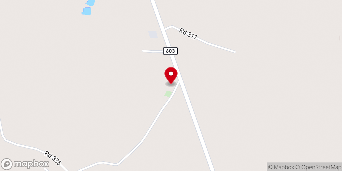 Map showing location of Shiloh Church