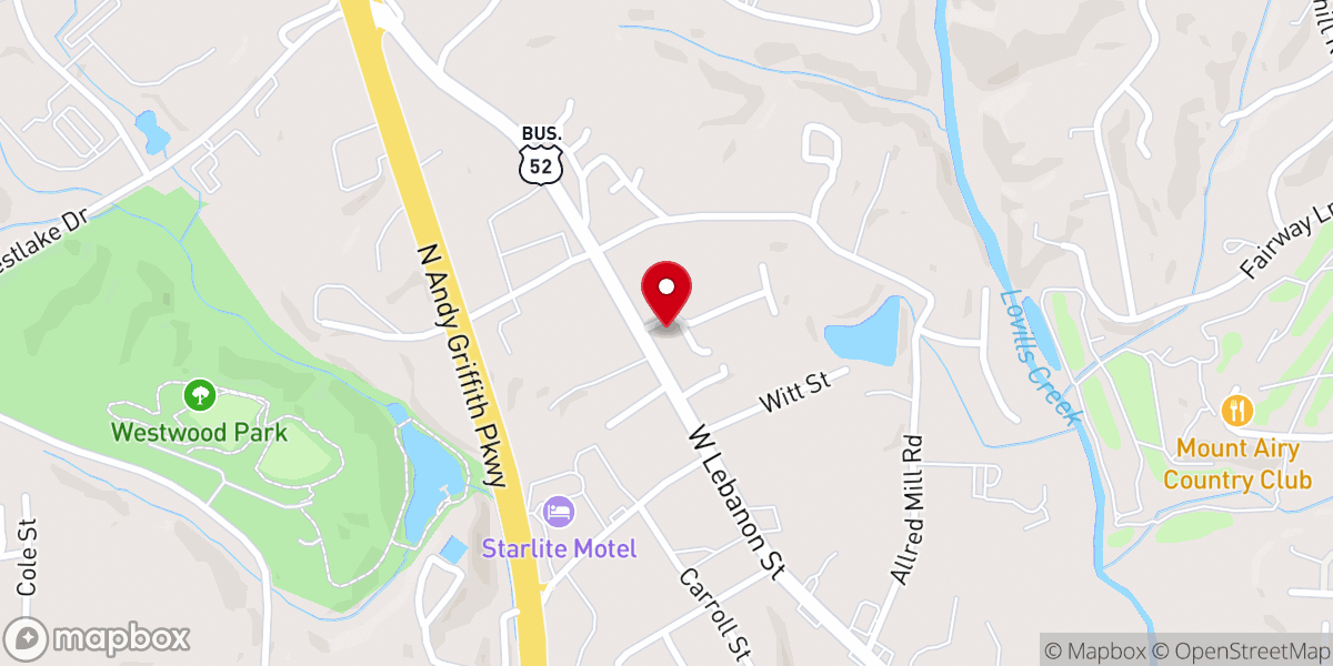 Map showing location of River of Life Community Church