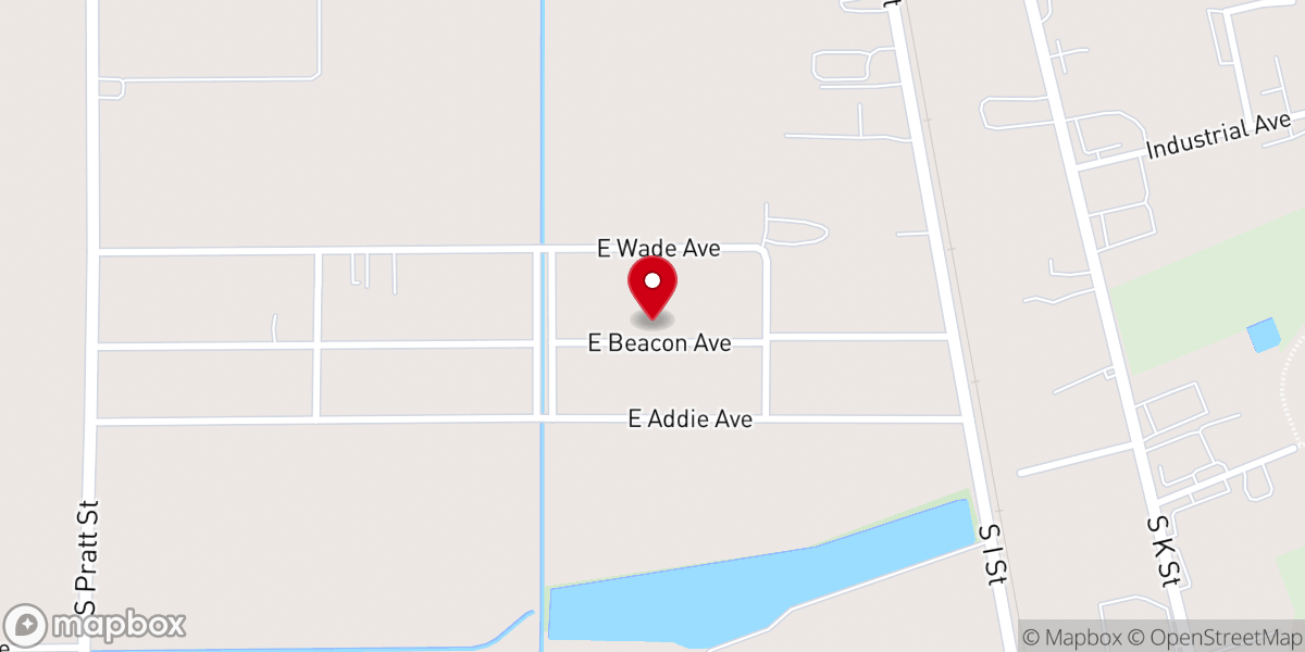 Map showing location of New Zion Baptist Church