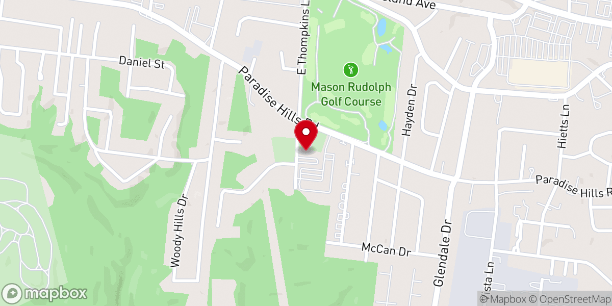 Map showing location of Edgefield Baptist Church