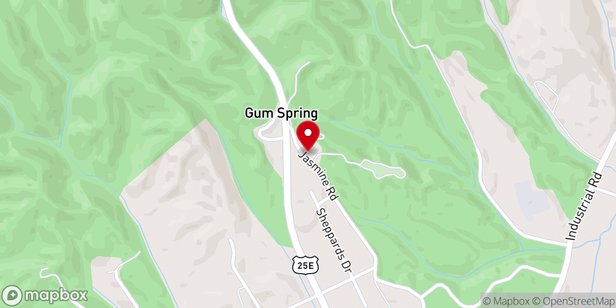 Map showing location of Nichols Chapel